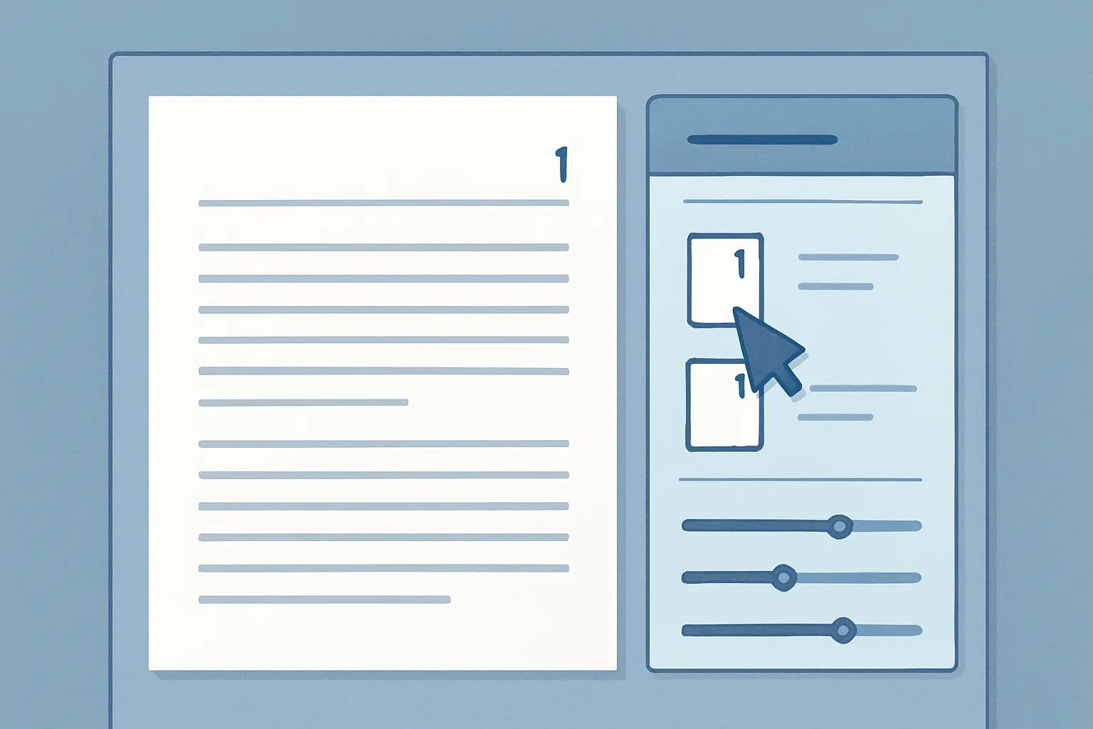 Diagram showing APA 7 header configuration with page number positioned in the top-right corner of an academic paper