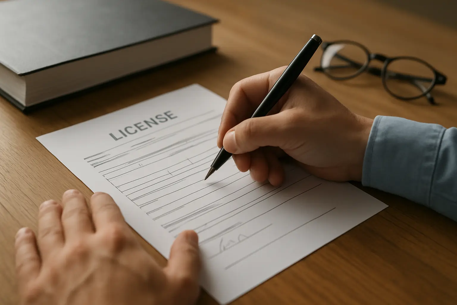 Firma de la licencia de distribución no exclusiva al depositar una tesis