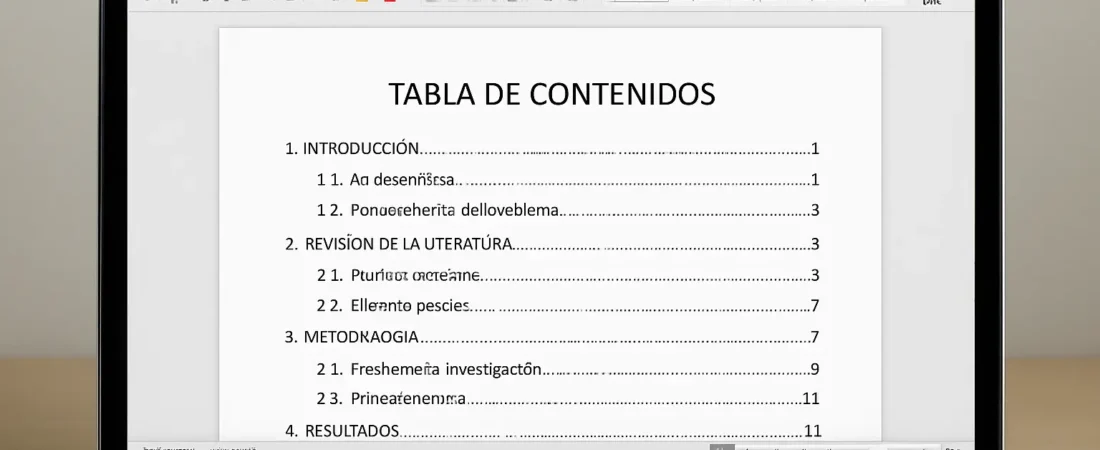 Índice de una Tesis Ejemplo 2026: Plantilla y Cómo Armarlo